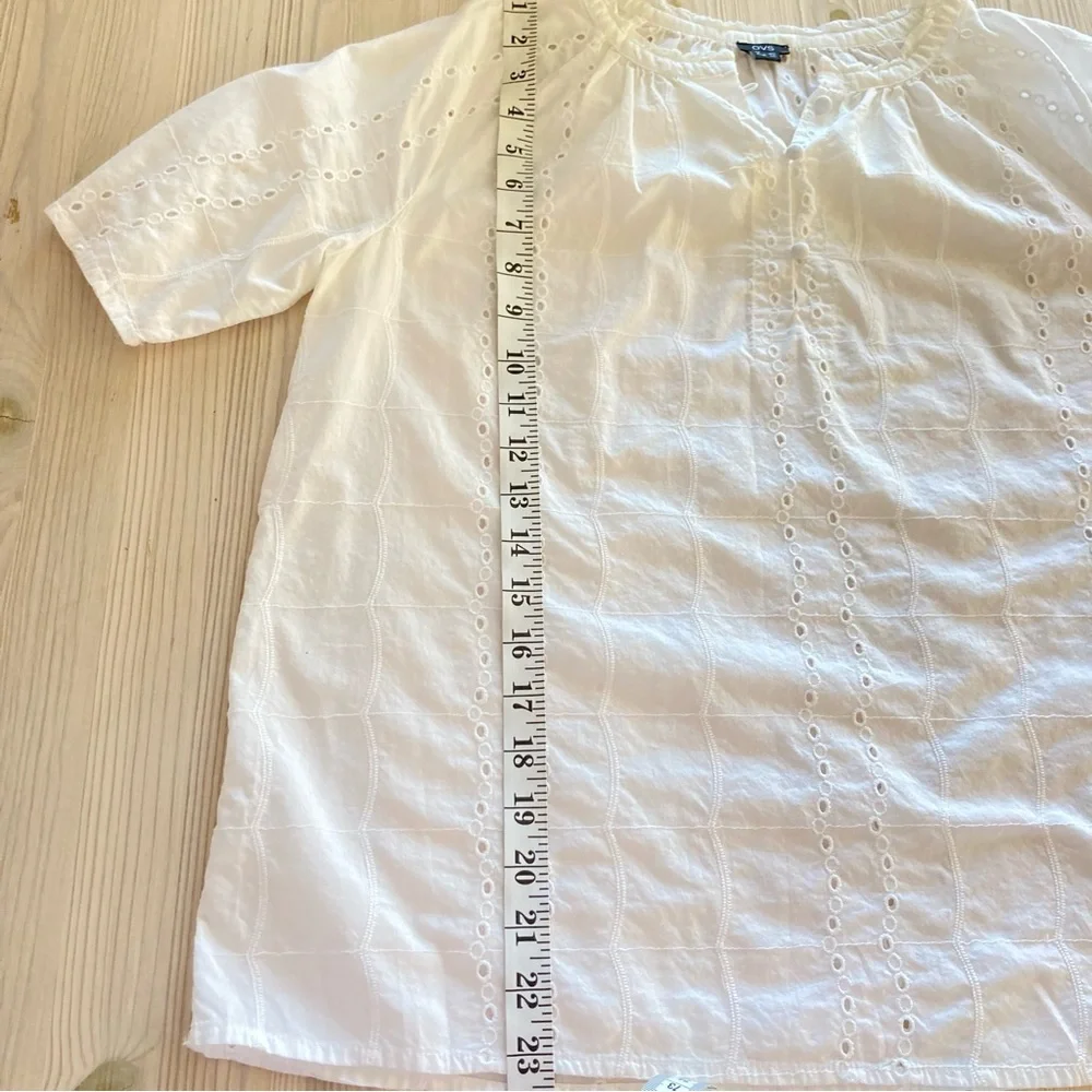 OVS Eyelet Cotton Blouse size 4 - Picture 2 of 6